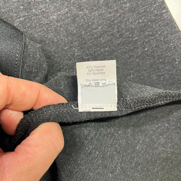 J. Crew Size 6 Grey Pixie Pant Ponte Back Zip Skinny 31090 - Picture 7 of 7